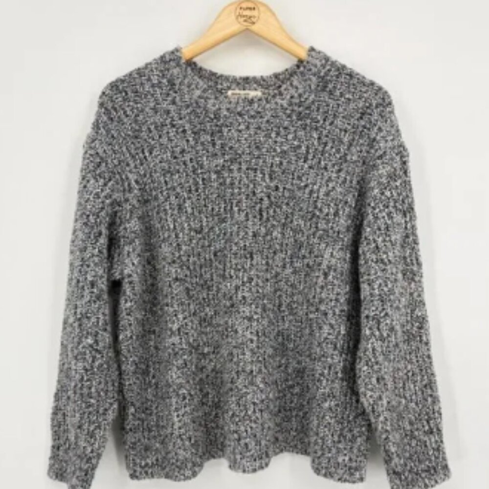 Marine Layer Quinn Oversized Sweater Blue Multi, Sz Large, Preppy Contemporary